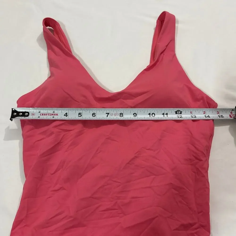 Athleta Women’s Medium Hampton One Piece Swimsuit Pink Summer Beach Vacation